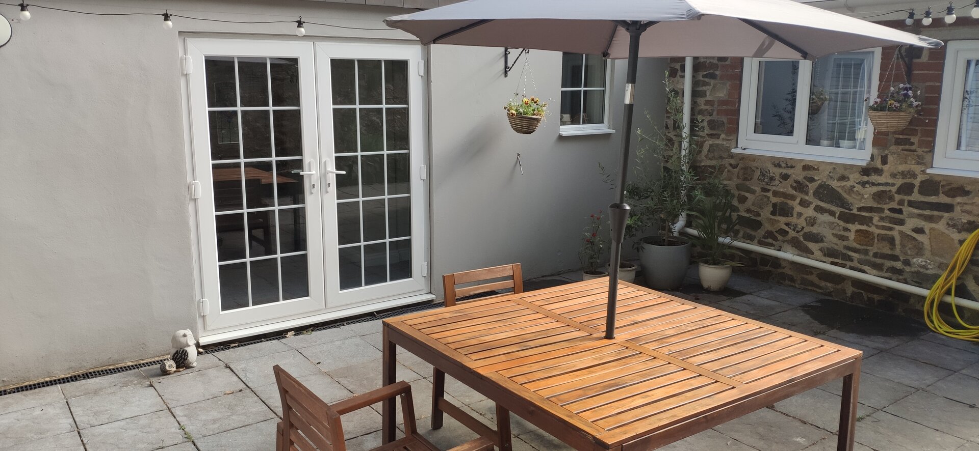 Private patio and gardens